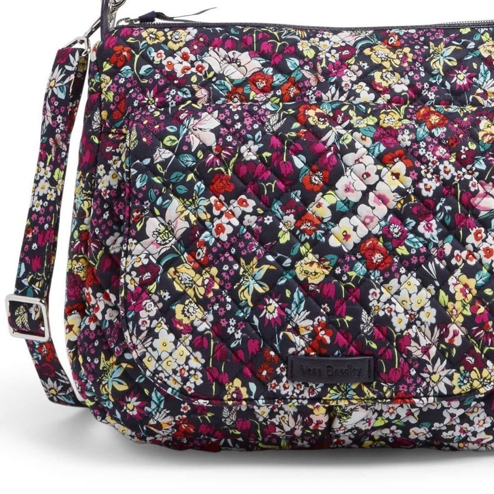 Vera Bradley Floral Quilted Crossbody Bag - Navy Multi